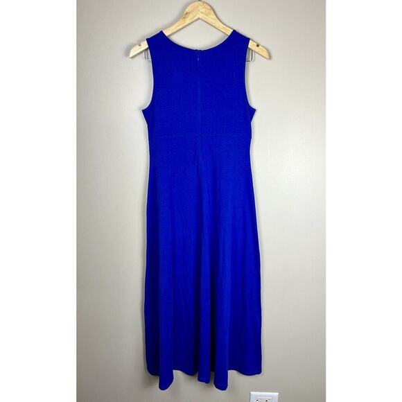 Talbots Petites Midi Dress Women’s Small Cobalt Blue Stretch - Picture 9 of 12